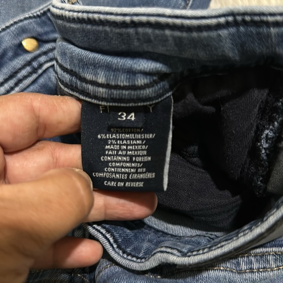 Fidelity denim blue stretchy jimmy jeans size 34 - Picture 6 of 9